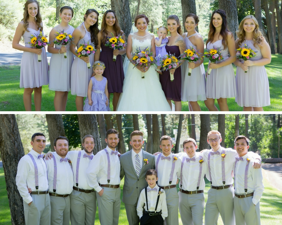 Spokane Sunflower Wedding, Austin & Kryssa, Commellini Estate, Spokane Wedding
