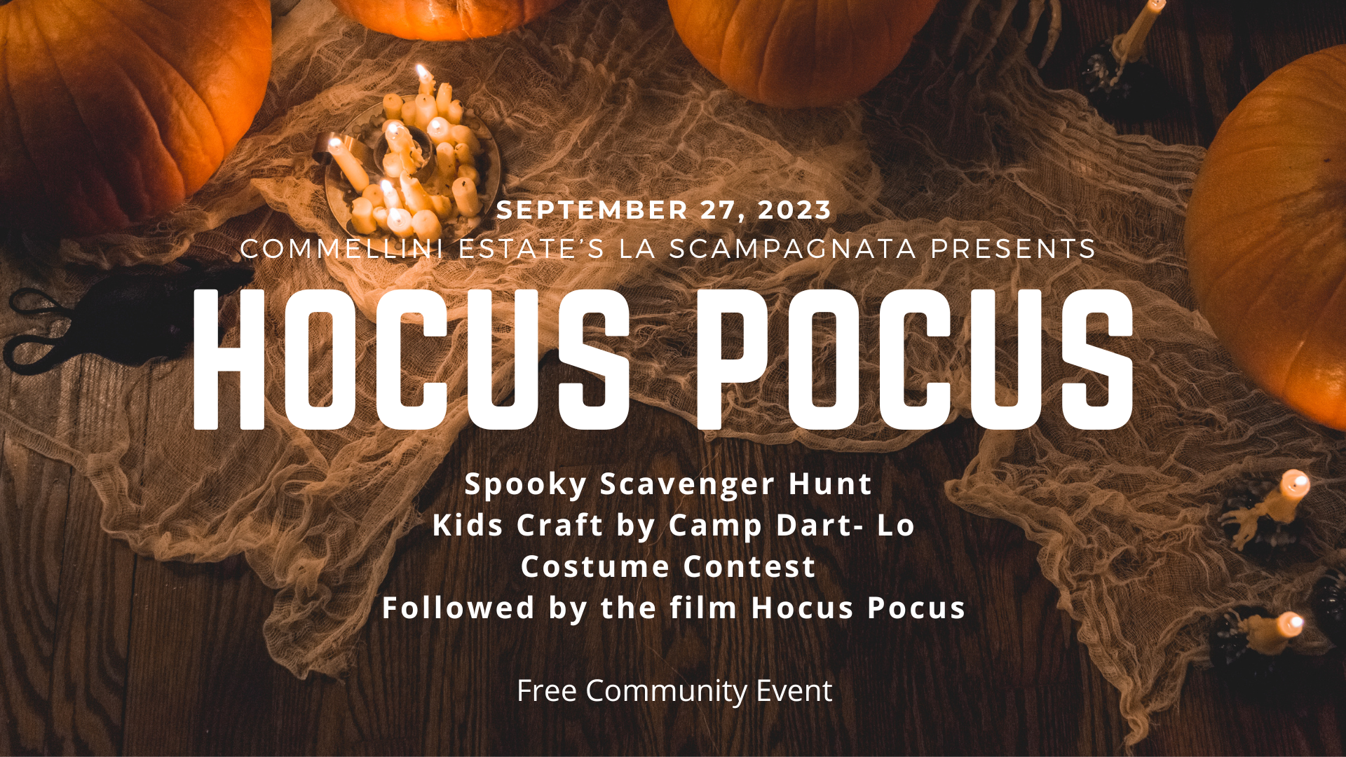 9/27 Free Outdoor Movie: Hocus Pocus