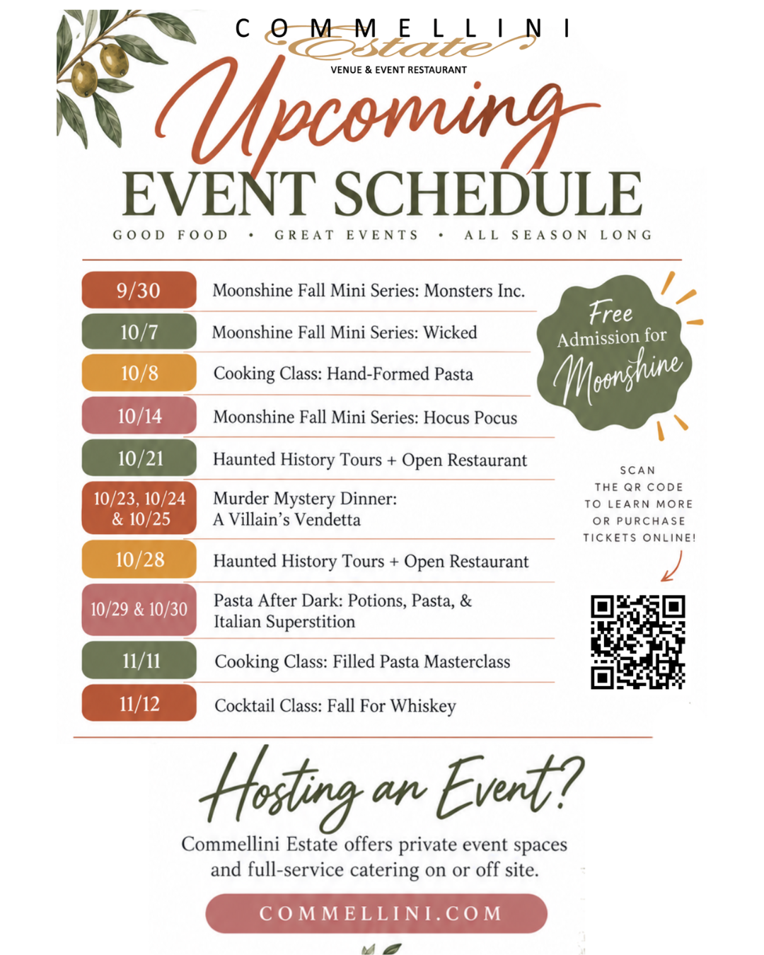 Fall Events in Spokane WA 2026 | Commellini Estate